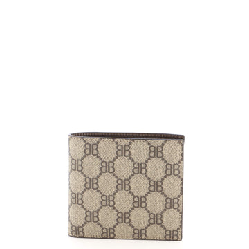 Gucci x Balenciaga The Hacker Project Bifold Wallet BB Coated Canvas