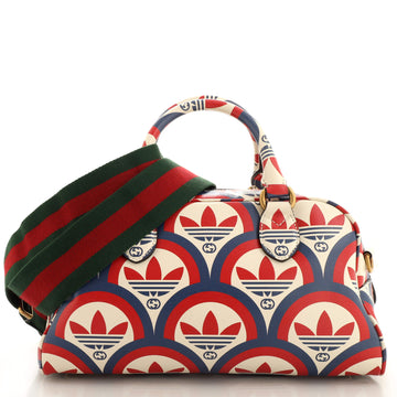 Gucci x adidas Duffle Bag Printed Leather Mini