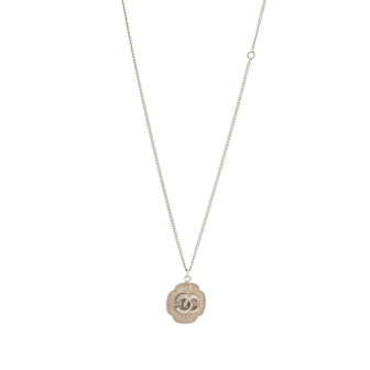 Chanel CC Pendant Long Necklace Enamel with Metal
