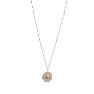 Chanel CC Pendant Long Necklace Enamel with Metal