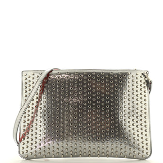 Christian Louboutin Loubiclutch Spiked Leather