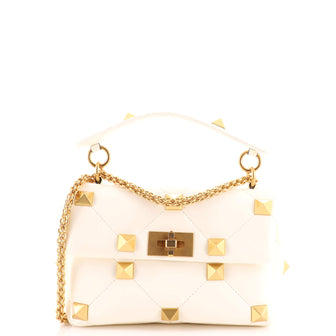 Valentino Garavani Roman Stud Flap Bag Quilted Leather Medium