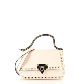 Valentino Garavani Rockstud Top Handle Convertible Belt Bag Leather Small
