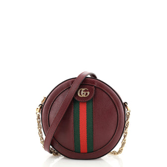Gucci Ophidia Round Shoulder Bag Leather Mini