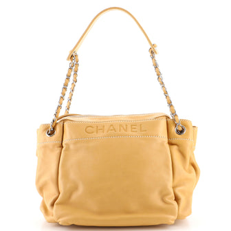 Chanel Lax Accordion Camera Bag Leather Small