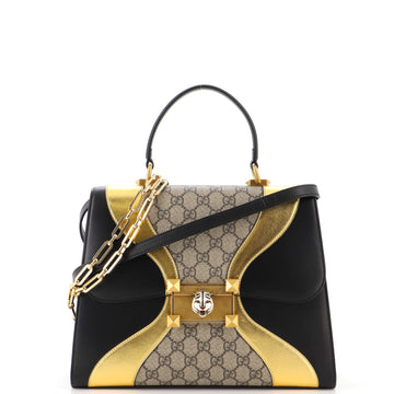 Gucci Osiride Top Handle Bag GG Coated Canvas and Leather Medium
