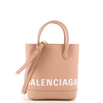 Balenciaga Logo Ville Tote Leather XXS
