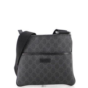 Gucci Flat Messenger Bag GG Coated Canvas Small