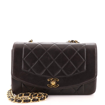 Chanel Vintage Diana Flap Bag Quilted Lambskin Small