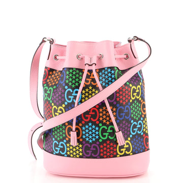 Gucci Bucket Bag Psychedelic Print GG Coated Canvas Medium