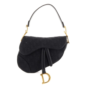 Christian Dior Saddle Bag Oblique Jacquard Medium