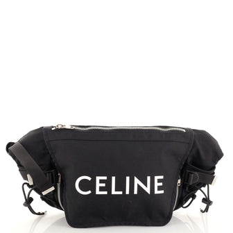 BELT BAG TREKKING IN NYLON WITH CELINE PRINT - BLACK