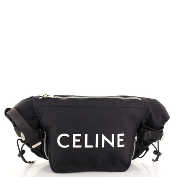 Celine Logo Trekking Messenger Bag Nylon Medium