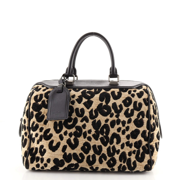Louis Vuitton Limited Edition Stephen Sprouse Speedy 30 Bag in Leopard  Chenille