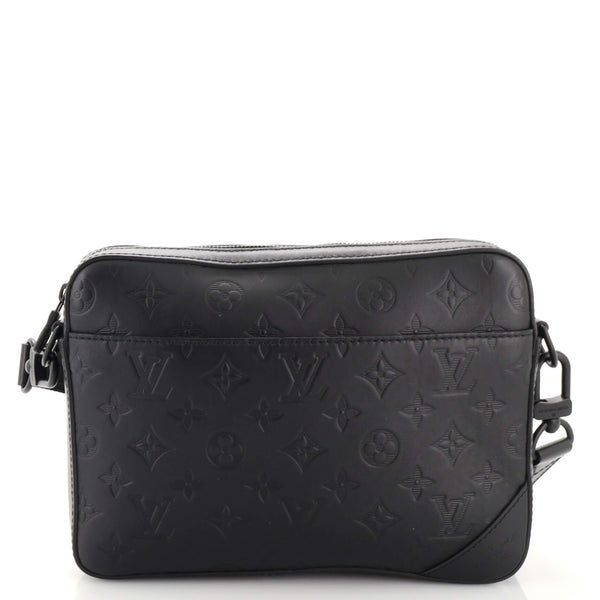 LOUIS VUITTON Monogram Shadow Duo Messenger Shoulder Bag Leather