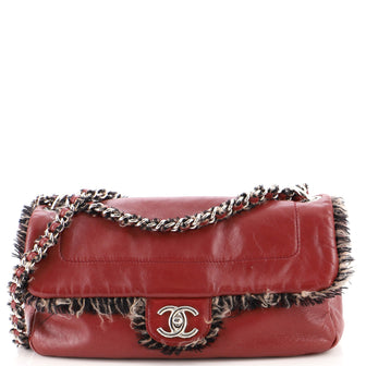Chanel Funny Tweed Flap Bag Lambskin Medium