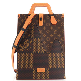 Louis Vuitton Nigo Tote Limited Edition Giant Damier and Monogram Canvas Mini