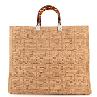 Fendi Sunshine Shopper Tote FF Fabric Large