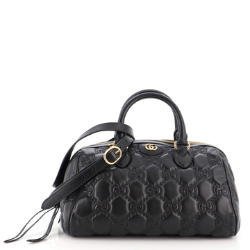 Gucci Ophidia Convertible Boston Top Handle Bag GG Matelasse Leather Medium