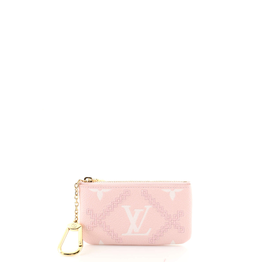 Louis Vuitton, Other, Louis Vuitton Key Pouch Monogram Empreinte Giant  Broderies Pink