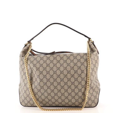 Gucci Chain Hobo GG Coated Canvas Large