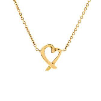Tiffany & Co. Paloma Picasso Loving Heart Pendant Necklace 18K Yellow Gold Small