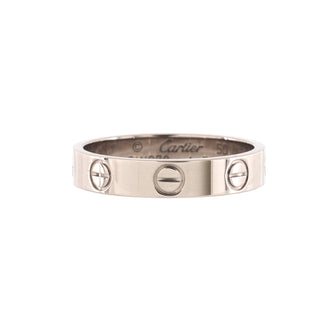Cartier Love Wedding Band Ring 18K White Gold