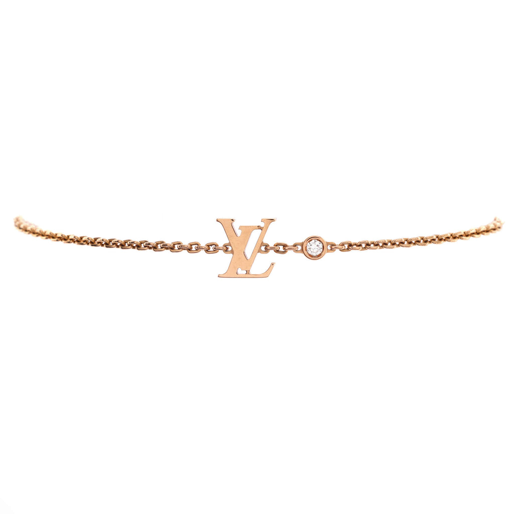 Shop Louis Vuitton Idylle blossom lv bracelet, yellow gold and