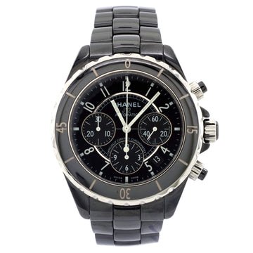 Chanel J12 Chronograph Automatic Watch Ceramic and Stainless Steel 41
