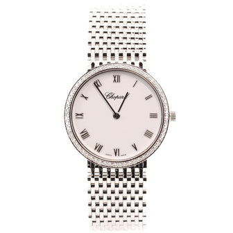 Chopard Classic Round Manual Watch White Gold with Diamond Bezel 26