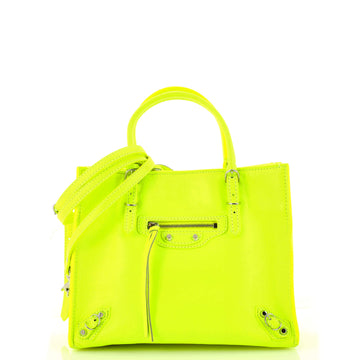 Balenciaga Papier A4 Zip Around Classic Studs Bag Leather Mini