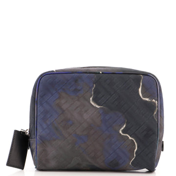 Fendi FF Motif Toiletry Pouch Zucca Canvas