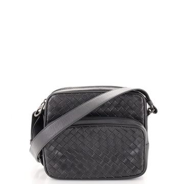 Bottega Veneta Front Pocket Messenger Bag Intrecciato Nappa Mini