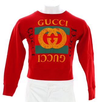 Gucci Women's Logo Crewneck Sweater Cotton
