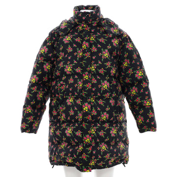Gucci Women's Hooded Puffer Jacket Quilted Flower Printed Polyamide with Down