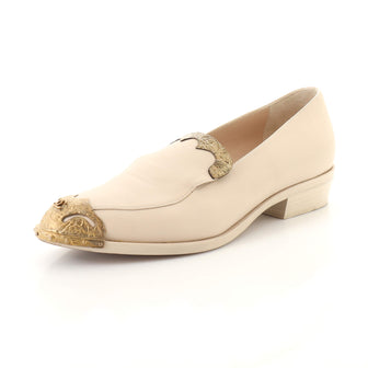 Chanel Women's Paris-Dallas Loafers Leather with Metal