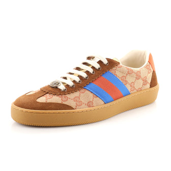 Gucci G74 Web Sneakers GG Canvas and Suede