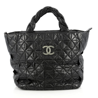 Chanel Origami Tote Quilted Aged Calfskin Large Black 1899201