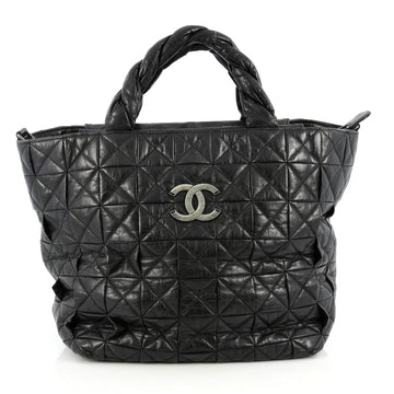 Chanel Origami Tote Quilted Aged Calfskin Large Black 1899201