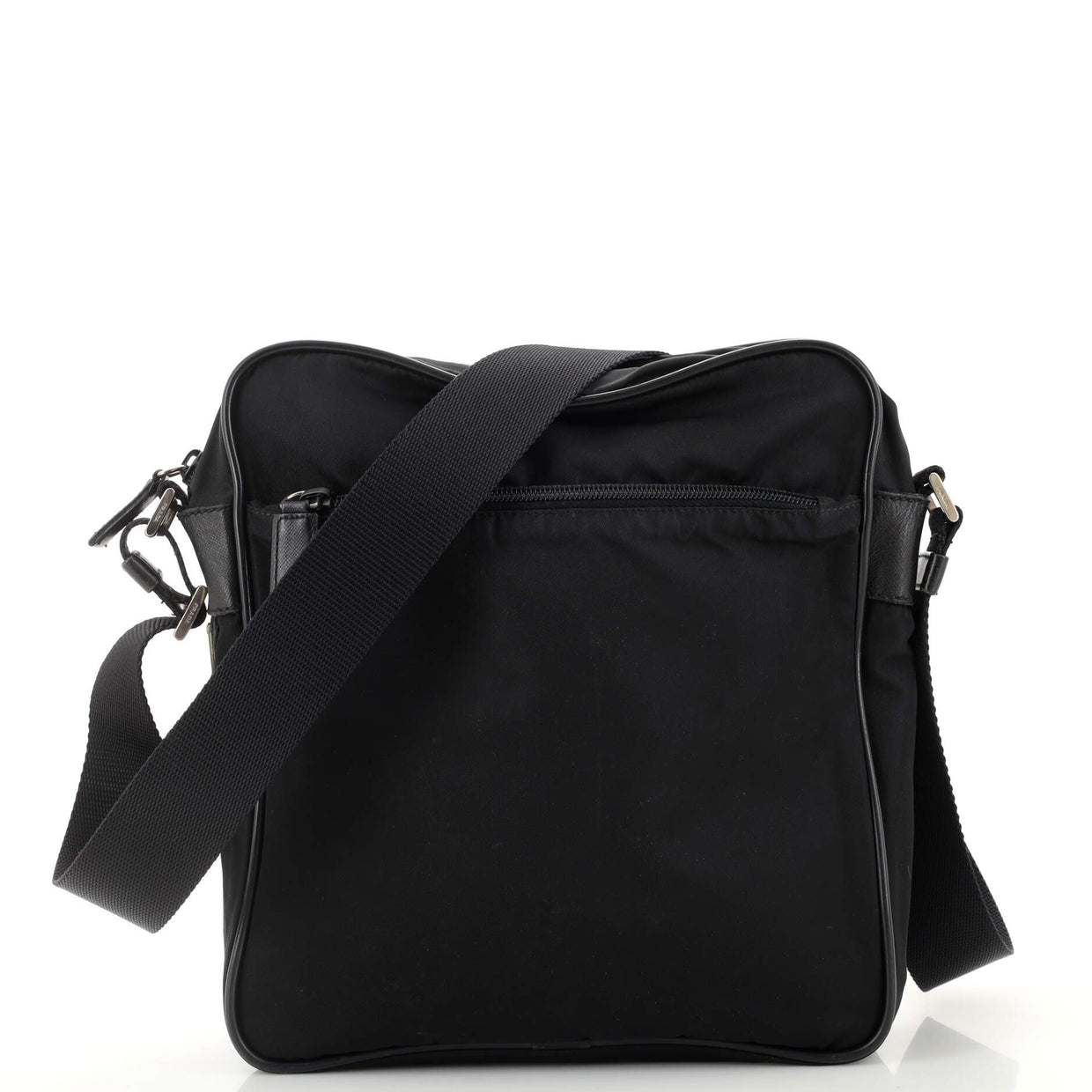 Prada Zip Messenger Bag Tessuto Small Black 1899231
