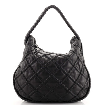 Chanel Hidden Chain Hobo Quilted Lambskin Large