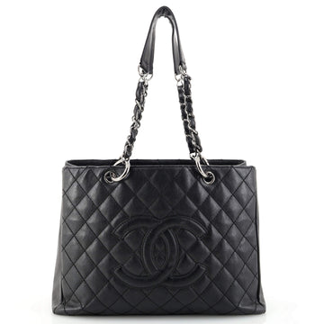 Chanel Vintage Grand Shopping Tote Quilted Caviar