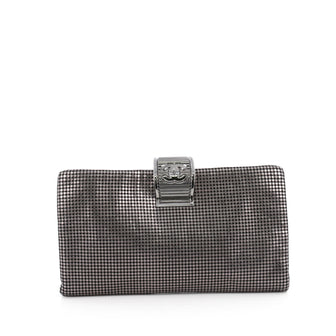 Chanel Fold Over CC Clutch Perforated Leather Large 1900101