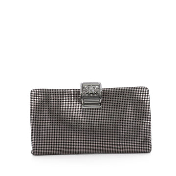 Chanel Fold Over CC Clutch Perforated Leather Large 1900101