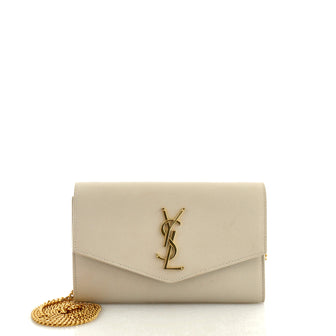 Saint Laurent Uptown Chain Wallet Leather