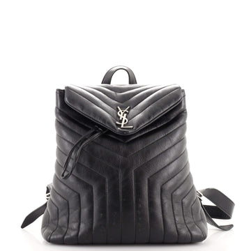 Saint Laurent LouLou Backpack Matelasse Chevron Leather Medium