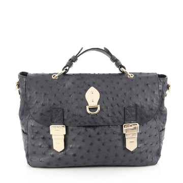 Mulberry Tillie Satchel Ostrich Small Blue 1901902