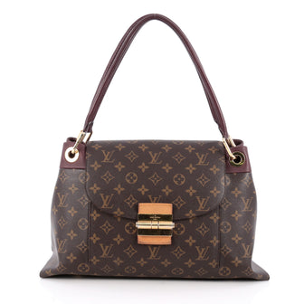 Louis Vuitton Olympe Handbag Monogram Canvas Brown