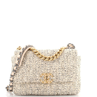 Chanel 19 Flap Bag Quilted Tweed Medium
