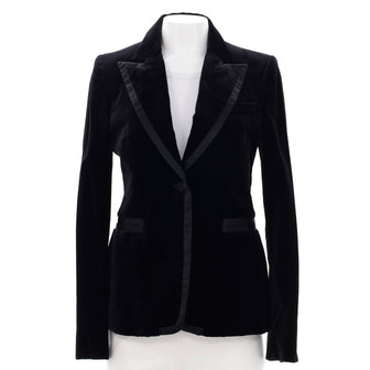 Gucci Women's Single Breasted Blazer Velvet